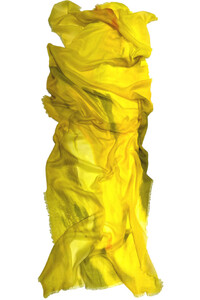 Daffodil Fine Wool Scarf - Yellow