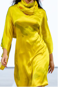 Silk Kimono Dress Daffodil