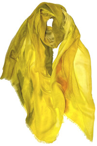 Daffodil Fine Wool Scarf - Yellow